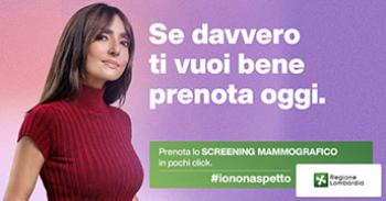 #iononaspetto - Screening mammografico #iononaspetto - Screening mammografico