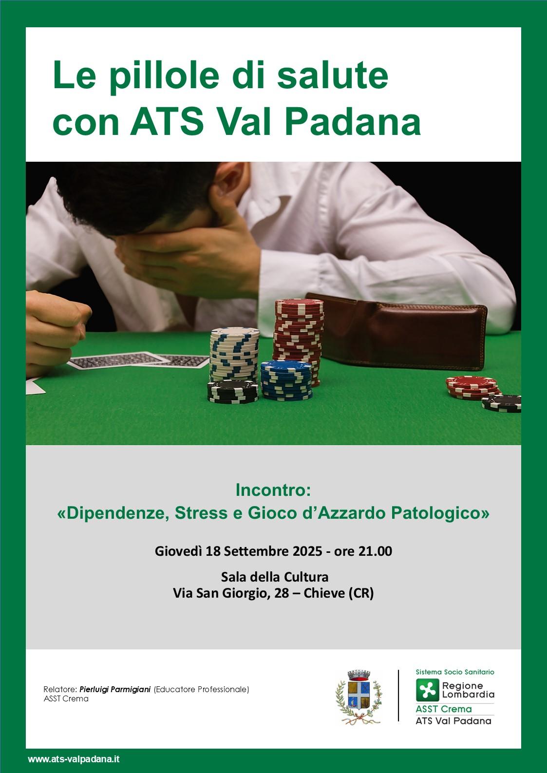 Dipendenze, Stress e Gioco d'Azzardo
