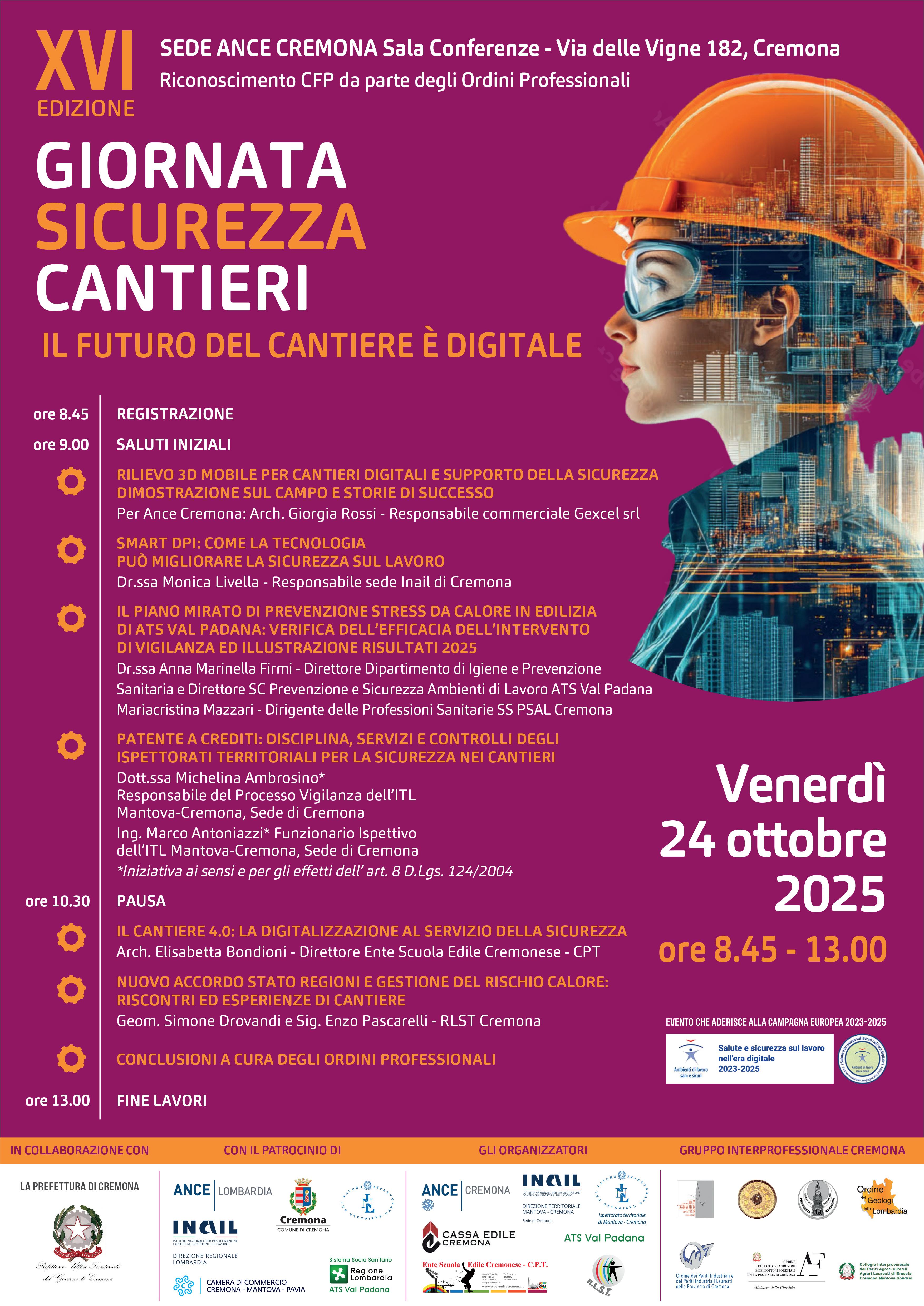 Giornata sicurezza cantieri 2025
