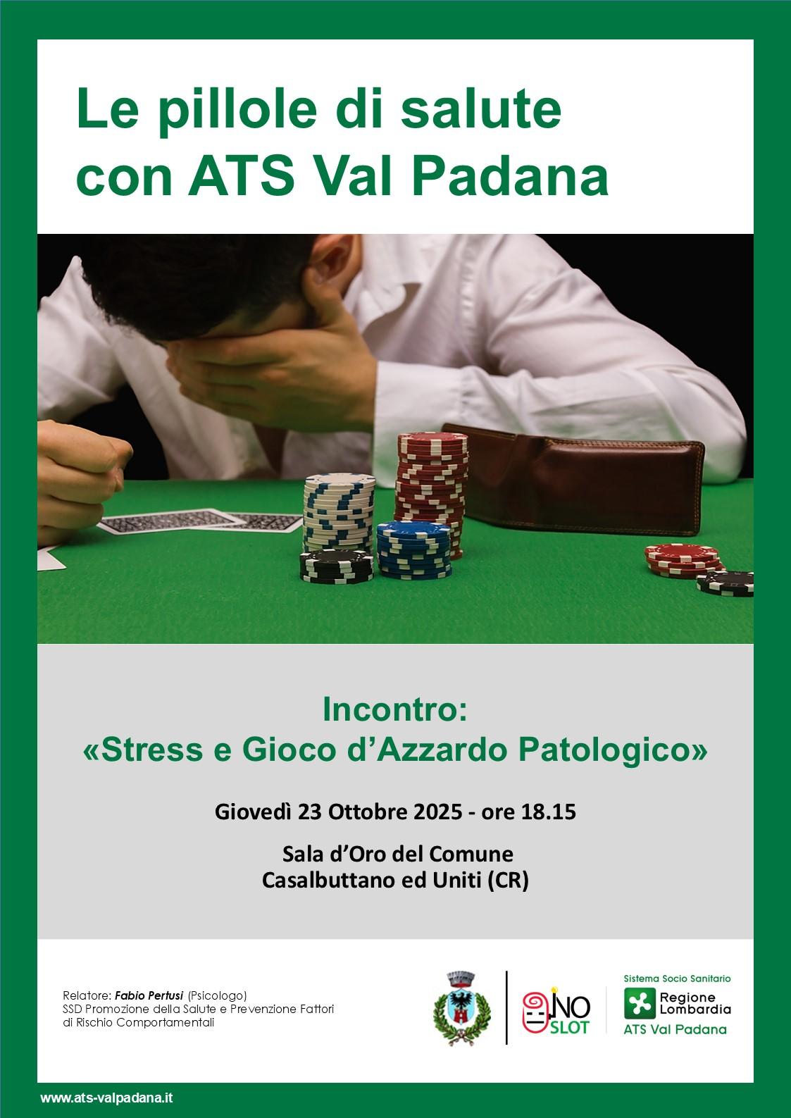 Stress e Gioco d'Azzardo 23.10.2025