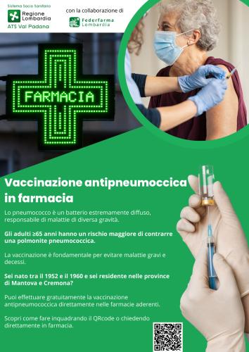 Vaccinazione antipneumococcica in farmacia