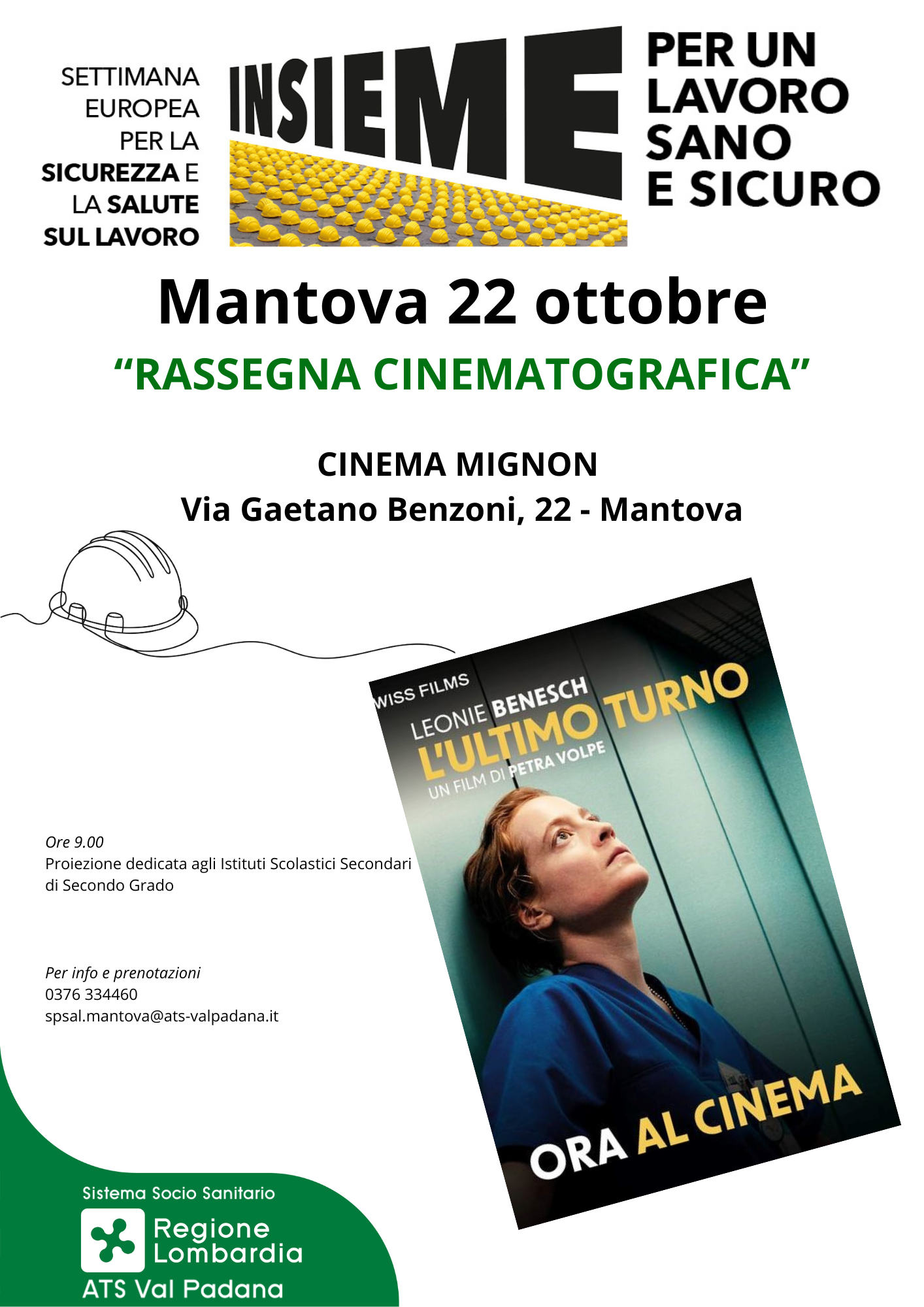 Rassegna cinematografica Mantova 22.10.2025