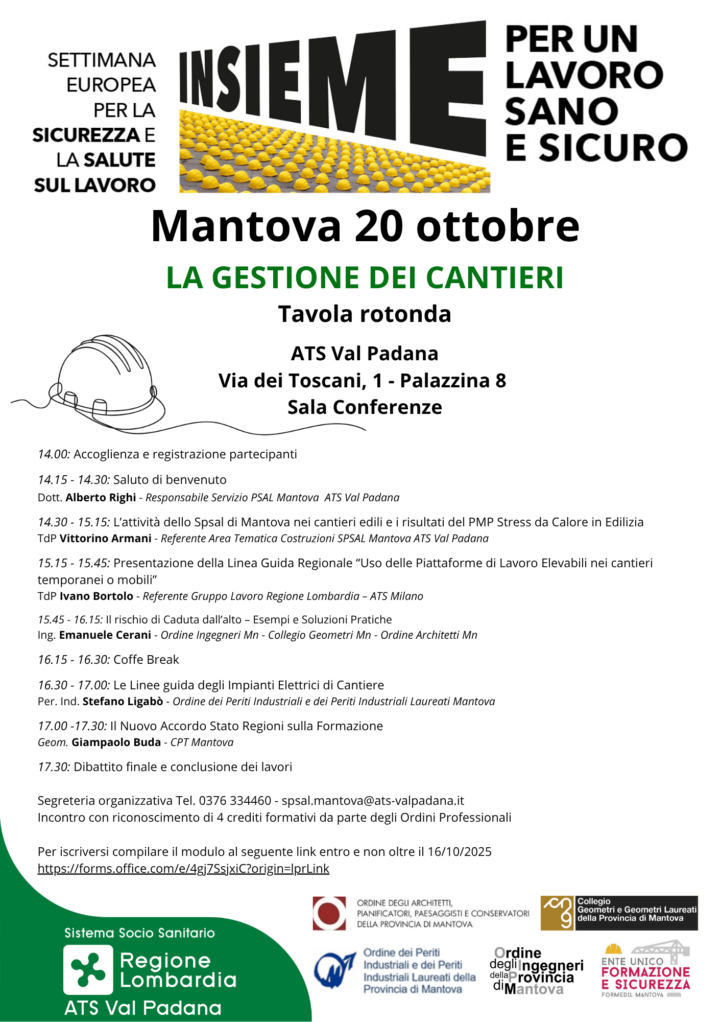  La gestione dei cantieri 20.10.2025